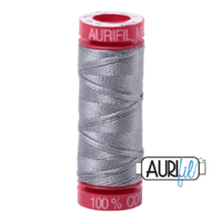 Aurifil 12wt Cotton Mako' 50m Spool - 2605 - Grey