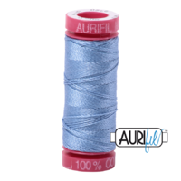 Aurifil 12wt Cotton Mako' 50m Spool - 2720 - Light Delft Blue