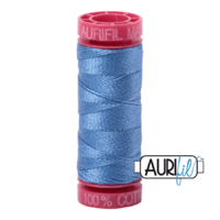 Aurifil 12wt Cotton Mako' 50m Spool - 2725 - Light Wedgewood