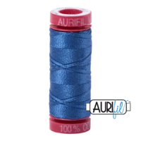 Aurifil 12wt Cotton Mako' 50m Spool - 2730 - Delft Blue