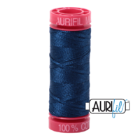 Aurifil 12wt Cotton Mako' 50m Spool - 2783 - Medium Delft Blue