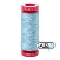 Aurifil 12wt Cotton Mako' 50m Spool - 2805 - Light Grey Turquoise