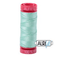 Aurifil 12wt Cotton Mako' 50m Spool - 2835 - Medium Mint