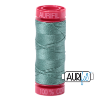 Aurifil 12wt Cotton Mako' 50m Spool - 2850 - Medium Juniper