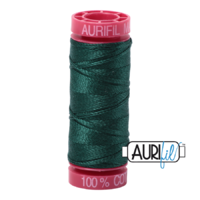 Aurifil 12wt Cotton Mako' 50m Spool - 2885 - Medium Spruce