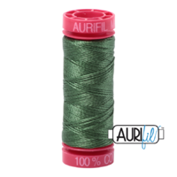 Aurifil 12wt Cotton Mako' 50m Spool - 2890 - Very Dark Grass Green