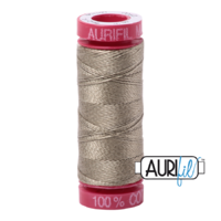 Aurifil 12wt Cotton Mako' 50m Spool - 2900 - Light Kakhy Green