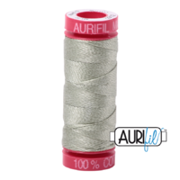 Aurifil 12wt Cotton Mako' 50m Spool - 2902 - Light Laurel Green
