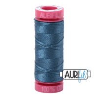 Aurifil 12wt Cotton Mako' 50m Spool - 4644 - Smoke Blue