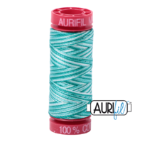 Aurifil 12wt Cotton Mako' 50m Spool - 4654 - Turquoise Foam