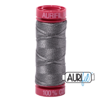 Aurifil 12wt Cotton Mako' 50m Spool - 5004 - Grey Smoke