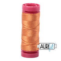 Aurifil 12wt Cotton Mako' 50m Spool - 5009 - Medium Orange
