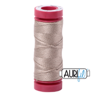 Aurifil 12wt Cotton Mako' 50m Spool - 5011 - Rope Beige