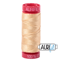 Aurifil 12wt Cotton Mako' 50m Spool - 6001 - Light Caramel
