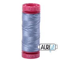 Aurifil 12wt Cotton Mako' 50m Spool - 6720 - Slate
