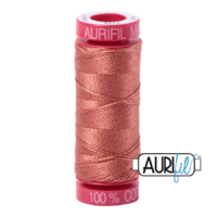 Aurifil 12wt Cotton Mako' 50m Spool - 6728 - Cinnabar