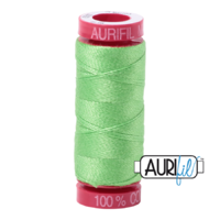 Aurifil 12wt Cotton Mako' 50m Spool - 6737 - Shamrock Green