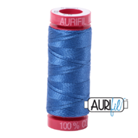 Aurifil 12wt Cotton Mako' 50m Spool - 6738 - Peacock Blue