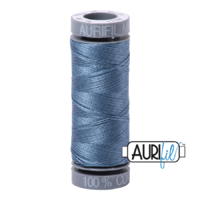 Aurifil 28wt Cotton Mako' 100m Spool - 1126 - Blue Grey