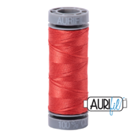 Aurifil 28wt Cotton Mako' 100m Spool - 2277 - Light Red Orange