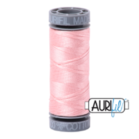 Aurifil 28wt Cotton Mako' 100m Spool - 2415 - Blush Pink