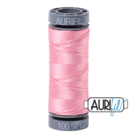 Aurifil 28wt Cotton Mako' 100m Spool - 2425 - Bright Pink
