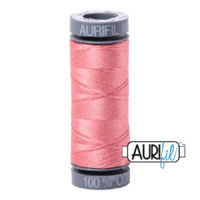 Aurifil 28wt Cotton Mako' 100m Spool - 2435 - Peachy Pink