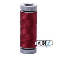 Aurifil 28wt Cotton Mako' 100m Spool - 2460 - Dark Carmine Red