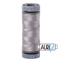 Aurifil 28wt Cotton Mako' 100m Spool - 2620 - Stainless Steel