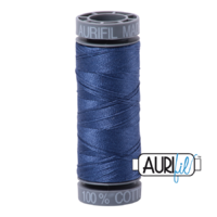 Aurifil 28wt Cotton Mako' 100m Spool - 2775 - Steel Blue