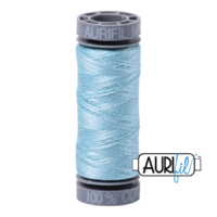 Aurifil 28wt Cotton Mako' 100m Spool - 2805 - Light Grey Turquoise