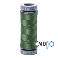 Aurifil 28wt Cotton Mako' 100m Spool - 2890 - Very Dark Grass Green