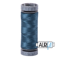 Aurifil 28wt Cotton Mako' 100m Spool - 4644 - Smoke Blue