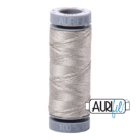 Aurifil 28wt Cotton Mako' 100m Spool - 5021 - Light Grey