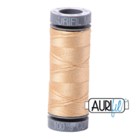 Aurifil 28wt Cotton Mako' 100m Spool - 6001 - Light Caramel