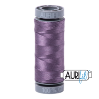 Aurifil 28wt Cotton Mako' 100m Spool - 6735 - Plumtastic