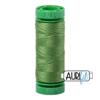 Aurifil 40wt Cotton Mako' 150m Spool - 1114 - Grass Green