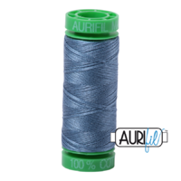 Aurifil 40wt Cotton Mako' 150m Spool - 1126 - Blue Grey