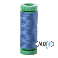Aurifil 40wt Cotton Mako' 150m Spool - 1128 - Light Blue Violet