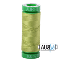 Aurifil 40wt Cotton Mako' 150m Spool - 1231 - Spring Green