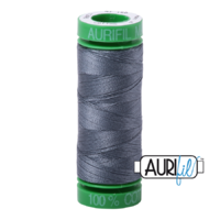 Aurifil 40wt Cotton Mako' 150m Spool - 1246 - Dark Grey