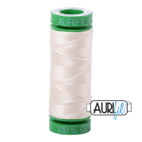 Aurifil 40wt Cotton Mako' 150m Spool - 2026 - Chalk