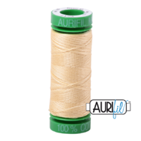Aurifil 40wt Cotton Mako' 150m Spool - 2105 - Champagne