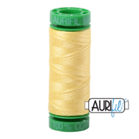 Aurifil 40wt Cotton Mako' 150m Spool - 2115 - Lemon