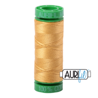 Aurifil 40wt Cotton Mako' 150m Spool - 2134 - Spun Gold