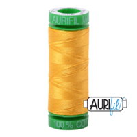 Aurifil 40wt Cotton Mako' 150m Spool - 2135 - Yellow