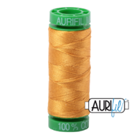 Aurifil 40wt Cotton Mako' 150m Spool - 2140 - Orange Mustard