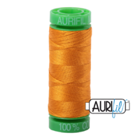Aurifil 40wt Cotton Mako' 150m Spool - 2145 - Yellow Orange