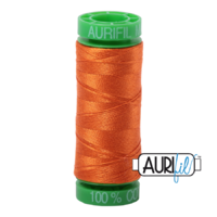 Aurifil 40wt Cotton Mako' 150m Spool - 2150 - Pumpkin