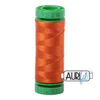 Aurifil 40wt Cotton Mako' 150m Spool - 2235 - Orange